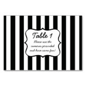 Franse strepen in zwart kaart (Achterkant)