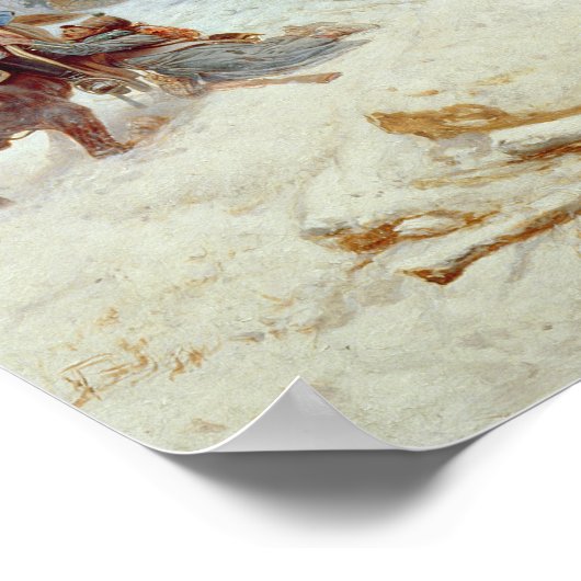 Franse strijdkrachten over de Berezina Poster (Hoek)