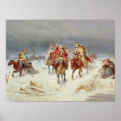 Franse strijdkrachten over de Berezina Poster (Voorkant)