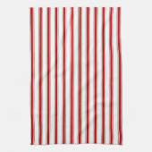 Franse stripper Red White Theedoek (Verticaal)