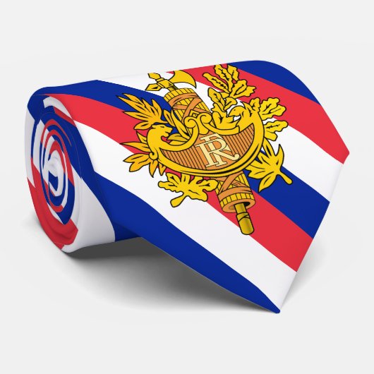 Franse Stropdassen, mode Franse vlag Stropdas (Opgerold)