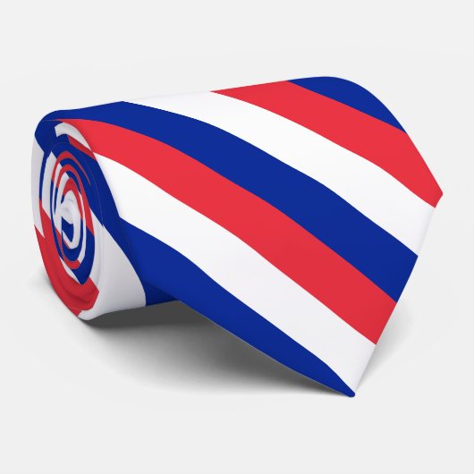 Franse Stropdassen, mode Franse vlag Stropdas (Opgerold)