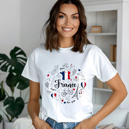 Franse symbolen t-shirt