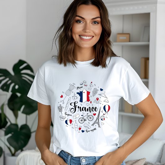 Franse symbolen t-shirt