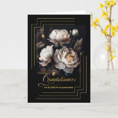 Franse sympathie Verlies van grootmoeder Magnolias Kaart (Gele Bloem)