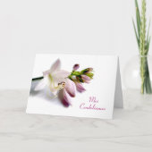 Franse sympathie voor het condoléances Hosta-venti Kaart (Voorkant)