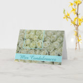 Franse sympathiekaart, Mes Condoleances Kaart (Gele Bloem)