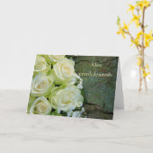 Franse sympathiekaart, Mes Condoleances Kaart (Gele Bloem)