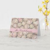 Franse sympathiekaart, Mes Condoleances Kaart (Gele Bloem)