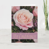 Franse sympathieke kaart Mes Condoleances (Voorkant)