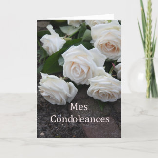 Franse sympathieke kaart Mes Condoleances