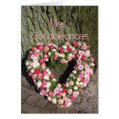 Franse sympathieke kaart Mes Condoleances (Voorkant)