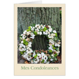 Franse sympathieke kaart Mes Condoleances
