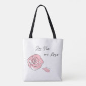 Franse taal La Vie en Roos Tote Bag (Achterkant)
