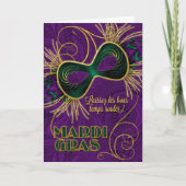 Franse taal Mardi Gras Kaart (Voorkant)