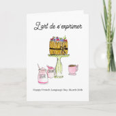 Franse Taaldag 20 maart Charlotte Russe Kaart (Voorkant)