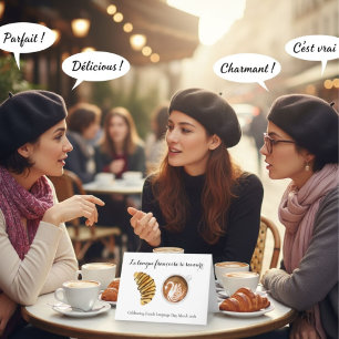 Franse Taaldag 20 maart Croissant en Latte Kaart