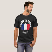 Franse taaldocent TROTS OM FRANÇAIS TE ONDERWIJZEN T-shirt (Voorkant volledig)