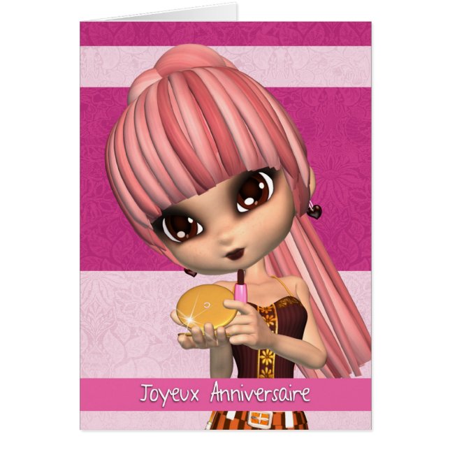 Franse taalkaart Joyeux Anniversaire (Voorkant)