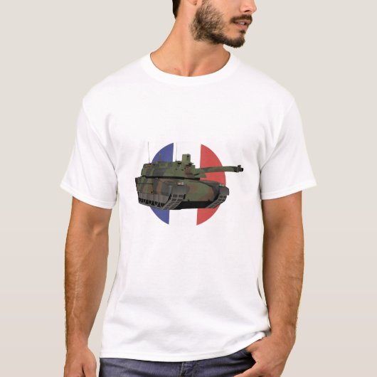 Franse tank Leclerc met vlag (Voorkant)