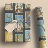  Franse Tarot-Kaarten — Koolsteenachtergrond Inpakpapier Vel