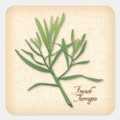 Franse Tarragon Herb Stickers (Voorkant)