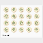 Franse Tarragon Round Sticker (Vel)