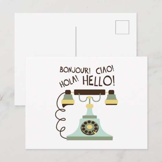 Franse telefoon briefkaart (Voorkant / Achterkant)