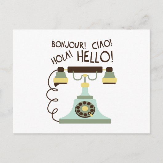 Franse telefoon briefkaart (Voorkant)