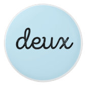 Franse telknop 2 keramische knop (Voorkant)