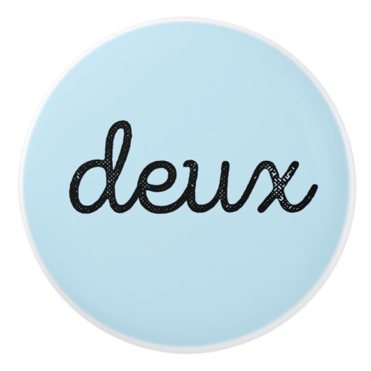 Franse telknop 2 keramische knop (Voorkant)