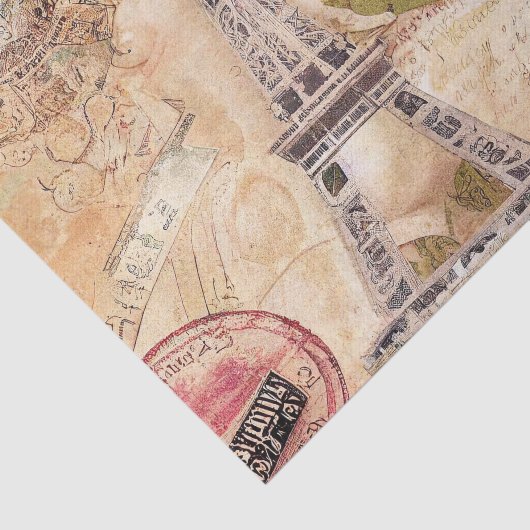 Franse terugkijker op Effiel Tower S Tissuepapier (Detail)