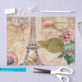 Franse terugkijker op Effiel Tower S Tissuepapier (Craft)