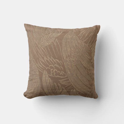  Franse textielstof - Tan Gold Cushion Kussen (Voorkant)
