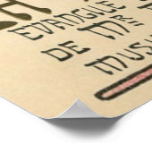 Franse theater en vintage poster (Hoek)