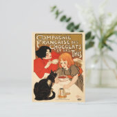 Franse theeproducent Adverteren Theophile Steinlen Briefkaart (Staand voorkant)