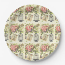 Franse Thema Vintage Paris Papieren Borden Bordje