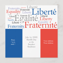 Franse themapartij met Franse vlag Kaart