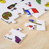 Franse thematische onmogelijke legpuzzel (Zijkant)