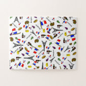 Franse thematische onmogelijke legpuzzel (Horizontaal)