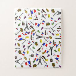 Franse thematische onmogelijke legpuzzel