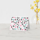 Franse Themed Notecard Kaart (Gele Bloem)