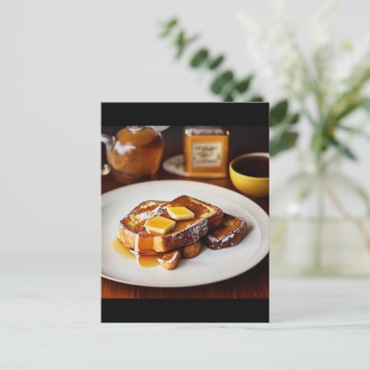 Franse toast! briefkaart (Staand voorkant)