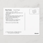 Franse Toast Briefkaart (Achterkant)