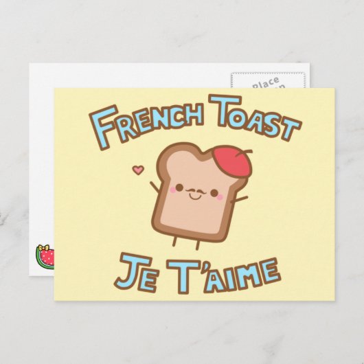Franse Toast Briefkaart (Voorkant / Achterkant)
