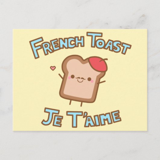 Franse Toast Briefkaart (Voorkant)