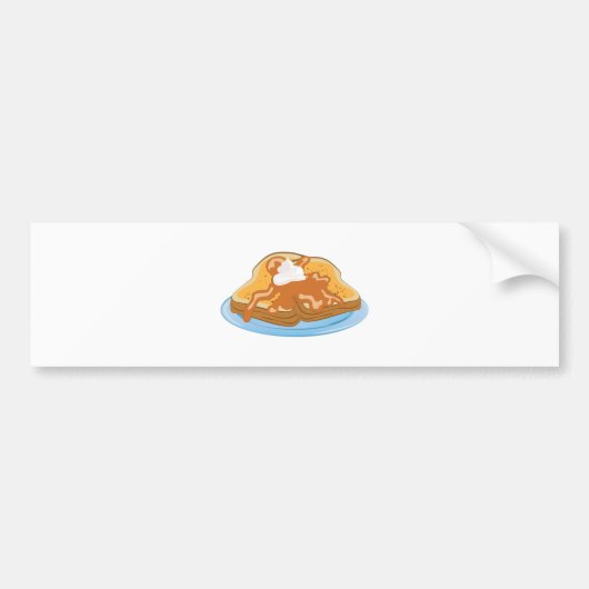 Franse Toast Bumpersticker (Voorkant)