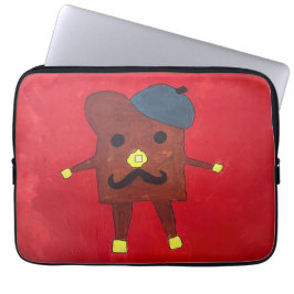 Franse toast computerhoes laptop sleeve