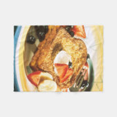 Franse Toast Fleece Deken (Voorkant (Horizontaal))