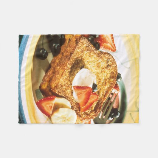 Franse Toast Fleece Deken (Voorkant (Horizontaal))
